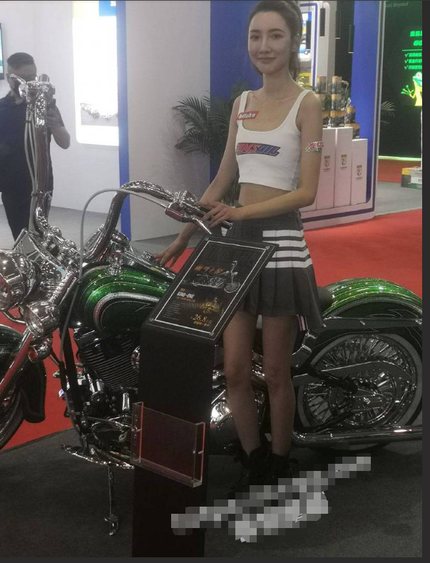 北京国际摩托车展览会上的机车少女！插图10